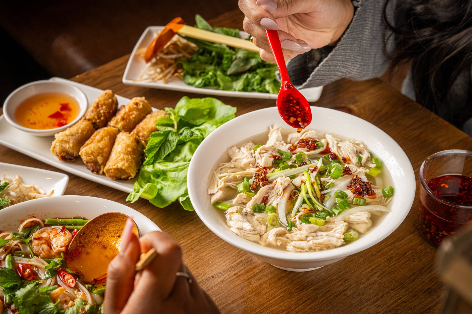Pho noodles