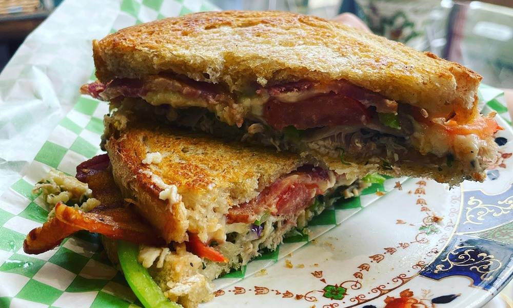 Juliets Cafe - toasted sandwich Juliets Cafe - toasted sandwich