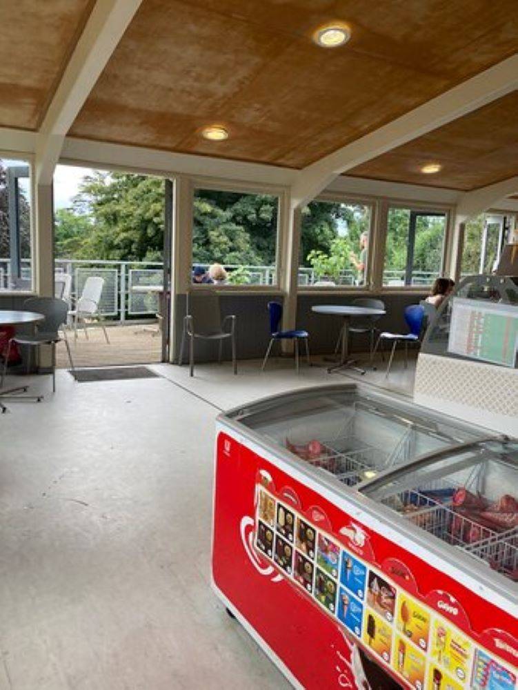 the interior of dunorlan café