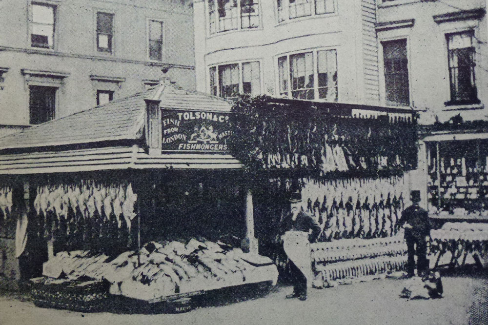 Photogrpah of The Old Fishmarket in 1892