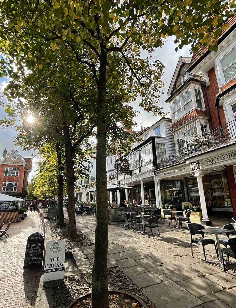 View along The Pantiles