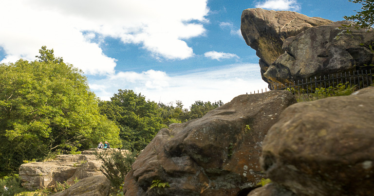 side view of Toad Rock