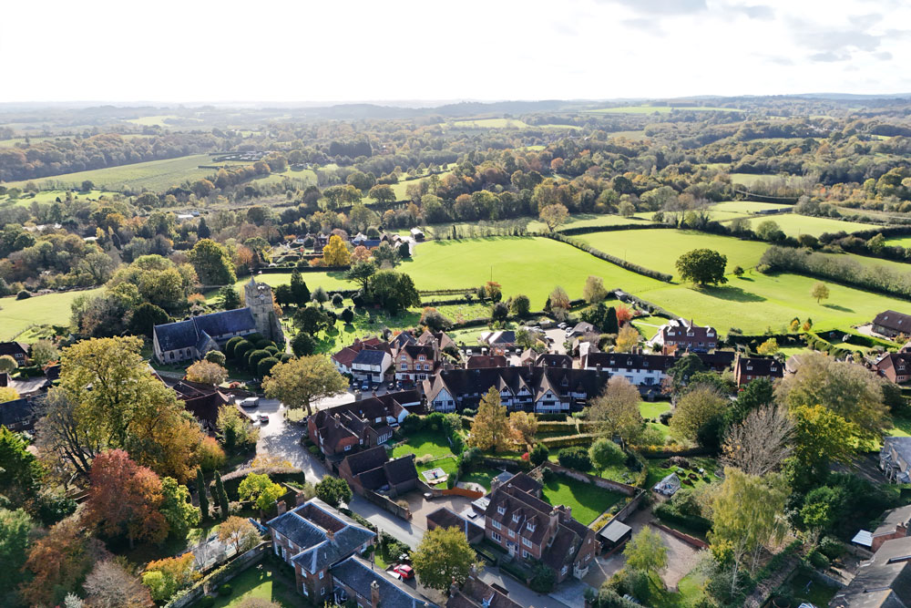 tour-of-villages–Brenchley-areal-image