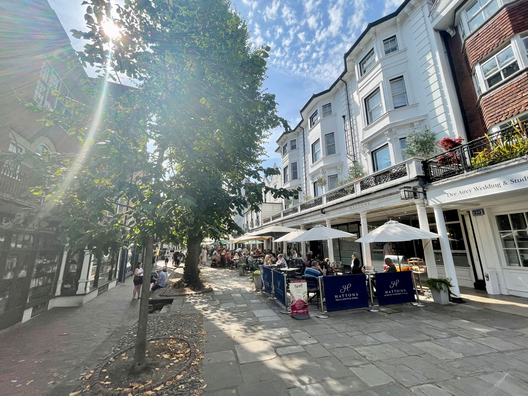 The Pantiles in summer