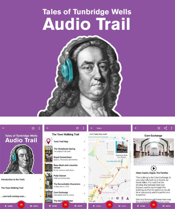 Audio tour tile showing screenshots Audio tour