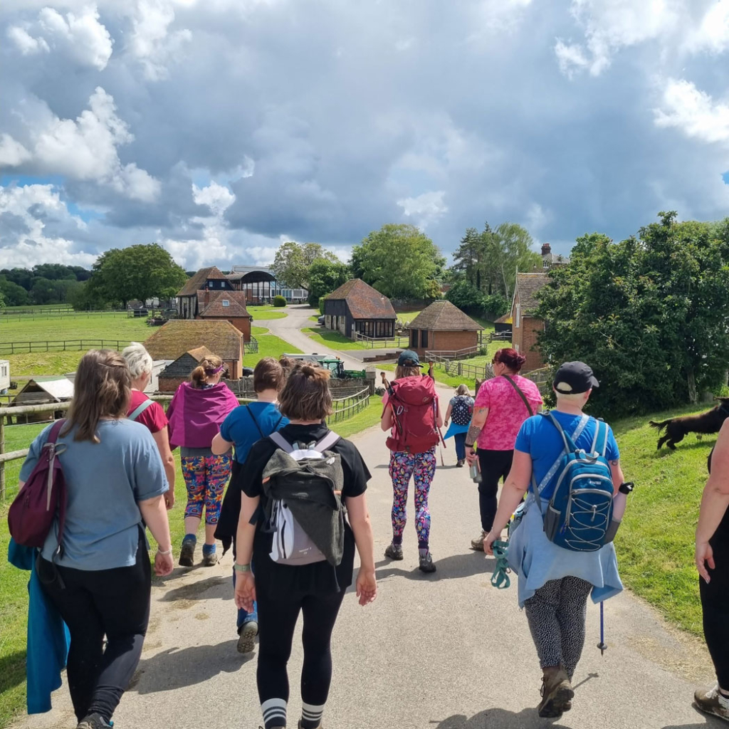 MJOA a group of walkers on a sunny day