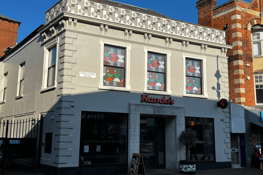 Nandos 900×600 Front of Nando's restaurant
