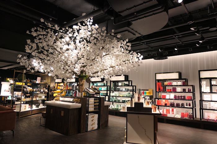 Interior of cosmetics shop