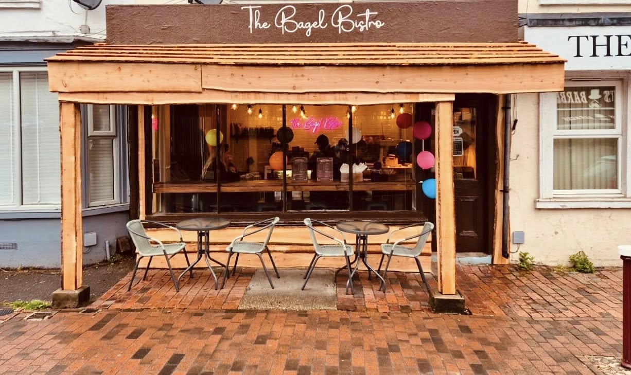 The Bagel Bistro Frontage of small eatery
